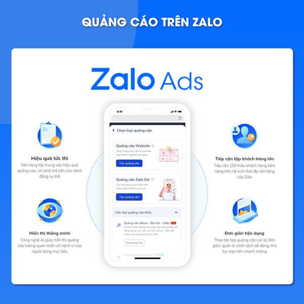 tổng quan dịch vụ quảng cáo zalo